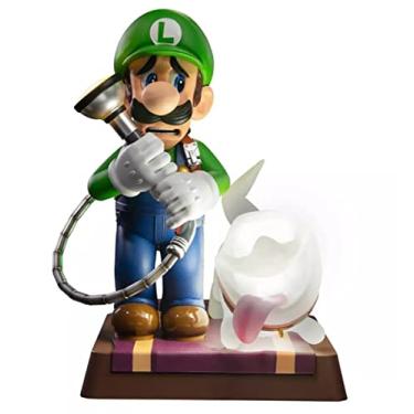 Imagem de First 4 Figures Luigis Mansion 3 Luigi and Polterpup 9-Inch PVC Collector Edition Statue, Green