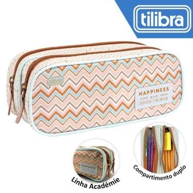 Imagem de Estojo Duplo Tilibra Escolar Juvenil Académie Sunshine