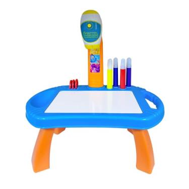 Imagem de GALINHA PINTADINHA - MESA PROJETORA ACOMPANHA CANETAS E DISCOS COM IMAGENS PARA DESENHOS.