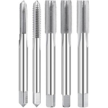 Imagem de Rosca da válvula do pneu torneira 5v1 5v2 8v1 8v2 10v1 corte direito torneiras caneladas retas rosca torneira ferramentas manuais, 8v1