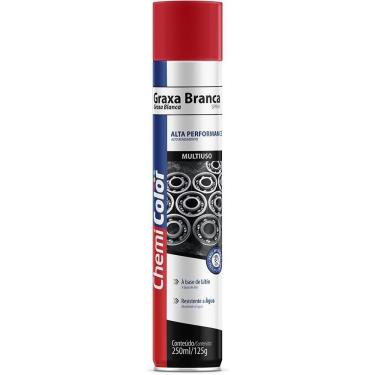 Imagem de Graxa Lítio Spray Chemicolor Branca 250ml