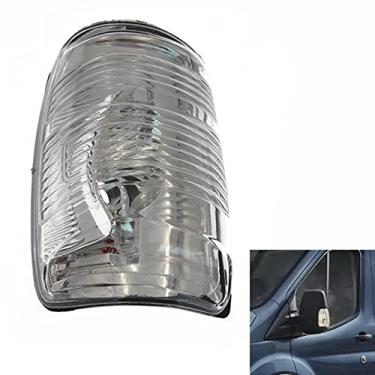 Imagem de CYDZSW Capas de luz de espelho retrovisor lateral do carro para Ford Transit T150 250 350 2015 2016 2017 2018 2019 2020 2021 MK8 2014 em diante, acessórios de substituição de van (lado esquerdo do