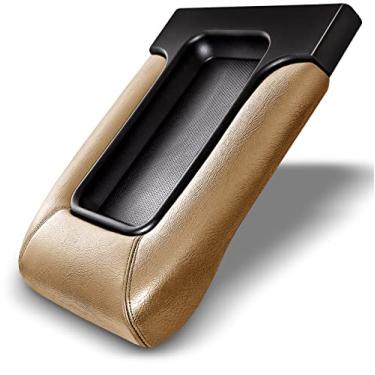 Imagem de UMISHI Kit de tampa de console central compatível com Chevy Silverado 99-07, compatível com Chevrolet Suburban 2001-2006 Trava de descanso de braço de tampa, para CCLK-CHGM-001-LGY,19127364,19127365,19127366 (bege)