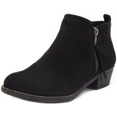 Imagem de LONDON FOG Bota feminina de cano curto Tina, Preto Fx Sde, 35