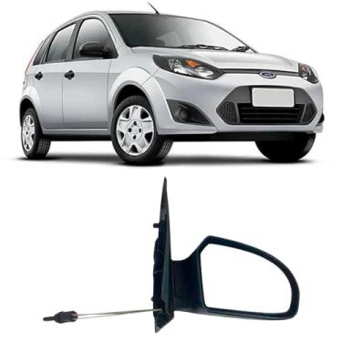 Imagem de Retrovisor Ford Fiesta 2002/2013 2/4 Porta Hatch Sedan Direito