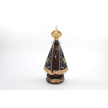 Imagem de Imagem Nossa Senhora Aparecida Coroa Vazada Resina 22 Cm