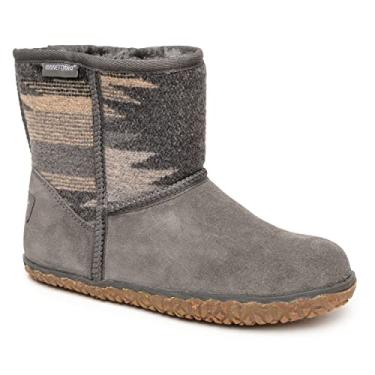 Imagem de Minnetonka Botas femininas Tali Camur a forrada com l Botas baixas resistentes gua para mulheres com borracha MinnTREAD e palmilha acolchoada, Cinza - multi, 11