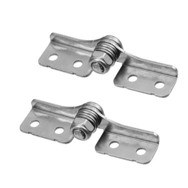 Imagem de WDONAY Torque 1,5 N.M, dobradiças de eixo de torque de aço inoxidável 304 ajustáveis dobradiça de torção do eixo de amortecimento para portas e janelas, 1 par (L+R)