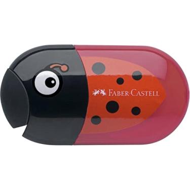 Imagem de Faber Castell apontador duplo para lápis com borracha joaninha por