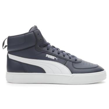 Imagem de PUMA Tênis de couro médio Caven, Peacoat/PUMA White/PUMA White, 10.5