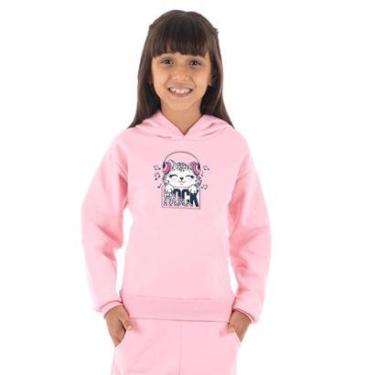 Imagem de Moletom Infantil Canguru Menina Cat Rock Benellys-Feminino