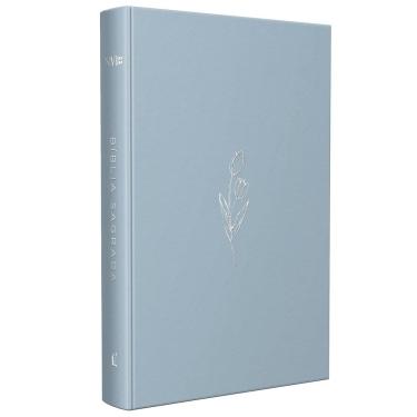 Imagem de Bíblia NVI, Capa Dura, Azul, Econômica, Tulipa