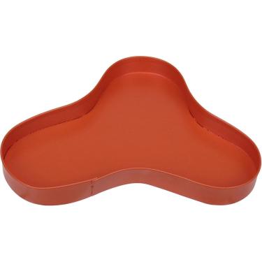 Imagem de BANDEJA DECORATIVA PARA SERVIR HOME&CO METAL 2x14x20cm LARANJA