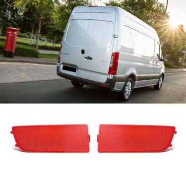 Imagem de BINB ROAD Refletor de para-choque traseiro 9068260040 + 9068260140 esquerda direita compatível com Mercedes-Benz Sprinter 2500 3500 2010-2018
