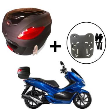 Imagem de Baú 41 litros Awa Proos com Bagageiro para PCX 150 160 2013-2023, Pret