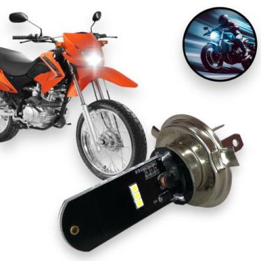 Imagem de Lâmpada Led Moto Honda Nxr 125 Bros H4 6000k Super Branca - Throk