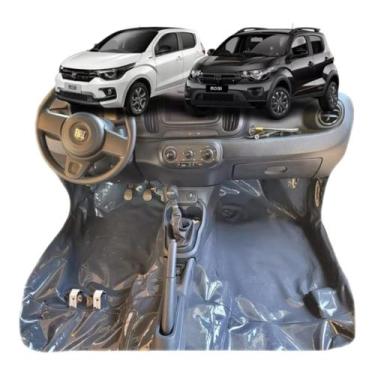 Imagem de Tapete Carpete Vinil Para Todo Assoalho Fiat Mobi Todos - MANOS TAPETE