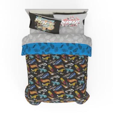 Imagem de Franco Hot Wheels Jogo de cama infantil super macio com fronha, 7 peças, tamanho casal (produto oficialmente licenciado)