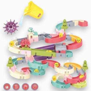 Imagem de Brinquedo Pista De Banho Infantil Com Roda de Água Montagem Criativa B