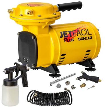 Imagem de Compressor de ar direto 2,3 pés 1/3 hp com acessórios - Jet Fácil Plus