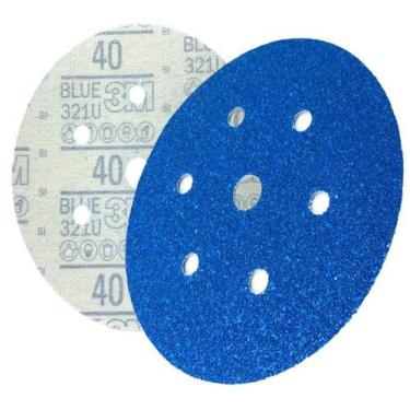 Imagem de Disco Abrasivo 3M Hookit Blue 321U  7 Furos