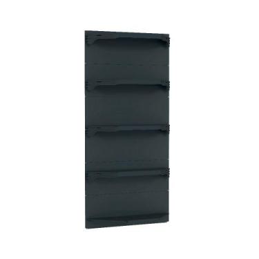 Imagem de Kit 5 Bandejas Para Gondola Canto 170 Fit 40/60 Preto Sp Etiqueta - Am