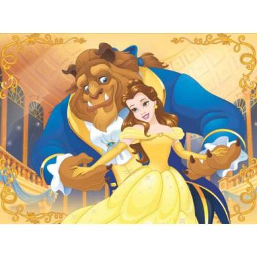 Imagem de Painel Festa Infantil em TNT Bela e Fera Para Aniversário - Piffer