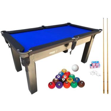Imagem de Mesa de Sinuca/Snooker/Bilhar com kit Impar Sports, Azul