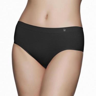 Imagem de Calcinha Cavada Liz 70220 Microfibra - Sem Costura, Preto, M