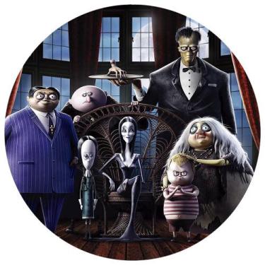 Imagem de Painel Festa Decoração Redondo Sublimado Família Addams 1,50X1,50 - IM