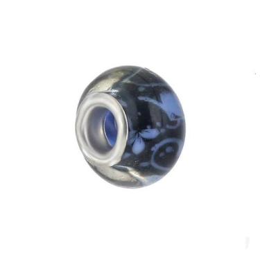 Imagem de Conjunto Berloque Murano Prata 925 - JMH Sets, Azul flores