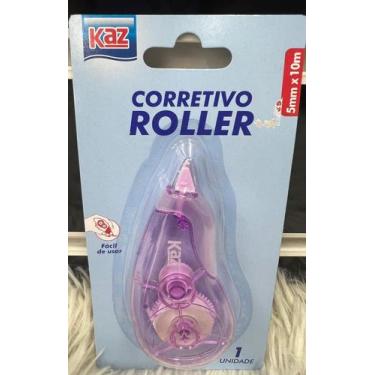 Imagem de Corretivo Em Fita Roller 5mmx10m Sortidas Com Tampa Kaz - bijoprata, l