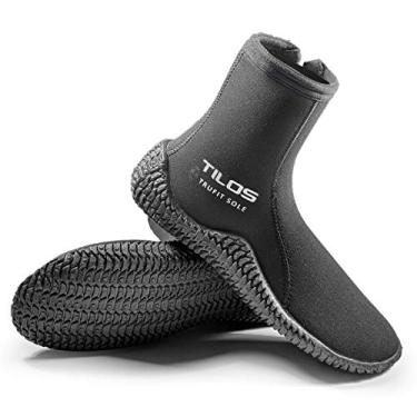 Imagem de Tilos TruFit Botas de Mergulho, Primeiras Botas de Mergulho realmente Ergonômicas, Disponíveis em 3 mm de Curto, 3 mm de Titânio, 5 mm de Titânio, 5 mm de Thermowall, 7 mm de Titânio