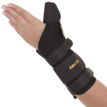 Imagem de Ortese Para Punho Tecido Com Tala Tendinite Polegar Preto Artipé - Art