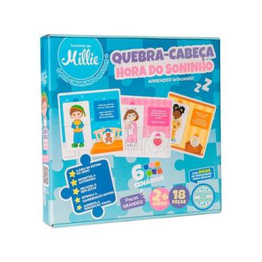 Imagem de Quebra-cabeça 18 Peças Hora do Soninho - Turminha da Millie