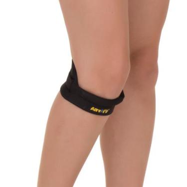 Imagem de Tira Sub-patelar Tubo Em Neoprene Bilateral Preto Tamanho Único Artipé