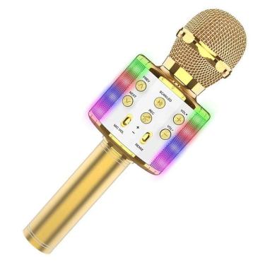 Imagem de Microfone Bluetooth Karaoke Youtuber Gravador Com Som Ws-858