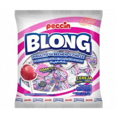 Imagem de Pirulito chicle blong gigante 24unx28g peccin, CEREJA