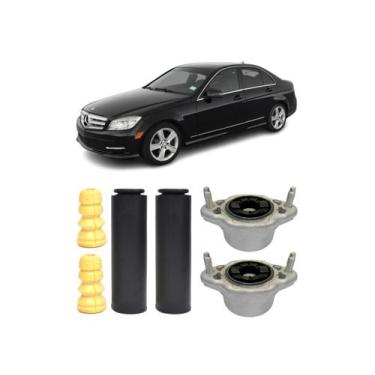 Imagem de Kit Coxim Batente Coifa Traseiro Mercedes Benz C300 2011 12 - QualyKit