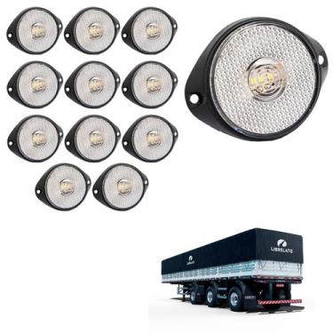 Imagem de 12 Lanterna Frontal Librelato LED Cristal 65mm c/ Sup. - Fio - DW Comp