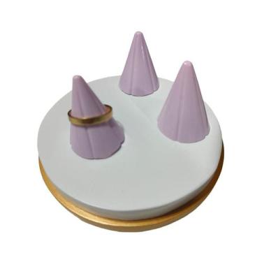 Imagem de Expositor de Joias de Anel - Mini Cones - Candy Lilas - J&F