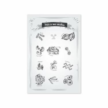 Imagem de Placa Decorativa MDF Massas Italianas Frase Escolha 30x40cm - Quartinh
