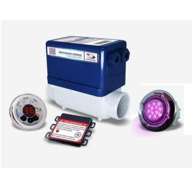 Imagem de Aquecedor Hidro Banheira Ofuro New Max Cromo 8000w 220v - Sinapse, 1 S