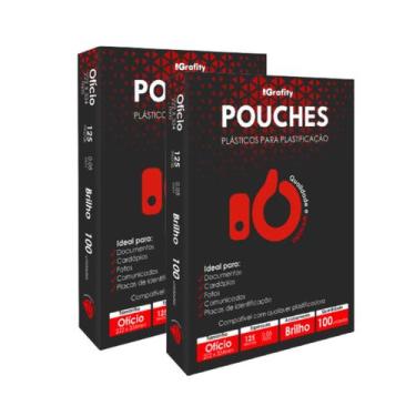 Imagem de Plastico Plastificação 200 Grafity 2 Cento Ofício (222x336mm) 0,05mm 1