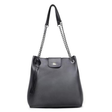 Imagem de Bolsa Social Feminina Alça Ombro Corrente Design Quadrado Casual Versá