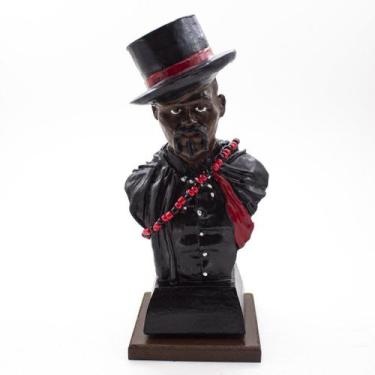 Imagem de Imagem Busto Tranca Rua Resina 20 cm - Amém Decoração Religiosa