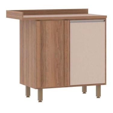 Imagem de Balcão e Tampo Canto Reto 95 Cm 1 Prateleira - LUCIANE