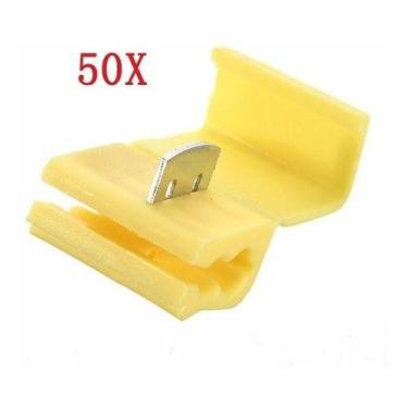 Imagem de 50un Conector Elétrico De Derivação Emenda Fios 4 A 6mm - DMTI