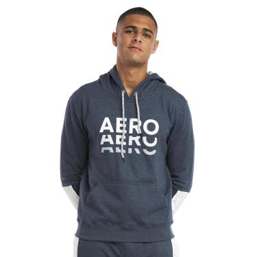 Imagem de Moletom Aeropostale Hoodie Aero Shadow Azul Marinho-Masculino