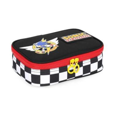 Imagem de Estojo Box Escolar Sonic Branco -Luxcel